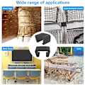 Miniatyrbillede 4 af 5: ##/10 stk. Rattan Møbelklemmer -, velegnet til udendørs sofaer,##/