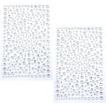 Miniatyrbillede 1 af 5: Diamantklistermærker Rhinestones, 650 Stykker Transparente Rhinestones C