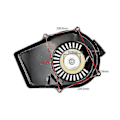 Miniatyrbilde 3 av 5: Plastikklo Bensin Generator Start Reparasjonsdel For Et950 Et650 Tg950 Tg650 650w 800w 950w 1000w
