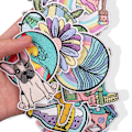 Miniatyrbillede 2 af 5: ##/18 stk. Sommerbølger Broderi Jern-på Patches til Tøj##/