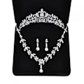 Pikkukuva 1 / 5: ##/Choker-setti strass-kruunu retro kuningatar (kolmiosainen setti) kruunu##/