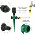 Miniatyrbilde 3 av 5: ##/Hagesprinkler, plensprinkler 360° roterende sprinkler for 4-7m##/