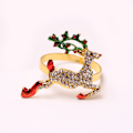 Miniatyrbillede 4 af 5: ##/6 Stykke Jule Servietringe - Diamantbesat Elg, Unik N##/