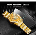 Miniatyrbild 4 av 6: ##/Mekanisk klocka Triangulär armbandsur helt urholkat design##/