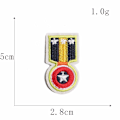 Miniatyrbild 6 av 6: ##/17 stycken broderade strykjärnspåsar för kläder, jackor, ryggsäckar, skor, kepsar för barn och vuxna##/