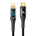Miniatyrbild 1 av 6: Type c till lightning snabbladdningskabel 2m svart USB-C