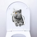 Pikkukuva 3 / 5: /#/Seinänkoriste-esine kissat kissanpennut seinätarra wc-setti 2 kpl/#/