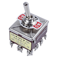 Pikkukuva 1 / 3: AC 380V 10A On/off/on 3-asentoinen 12-nastainen lukittava vaihtokytkin 4PDT