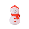 Miniatyrbillede 1 af 5: Dukkehusdukker Dejlige Miniature Bonsai DIY Par Snemand Model Figur Landskabsdekoration Red Hat Snowman