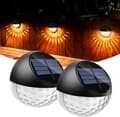 Solcellsdriven LED-vägglampa för utomhus, vattentät IP65, varmt vitt ljus, Ou