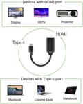 Miniatyrbillede 2 af 4: Type-C til HDMI-konverter, HD-lydadapter (sølv)