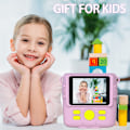Miniatyrbillede 4 af 5: Digitalkamera til børn, instant print kamera 32Gb pink