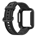Miniatyrbilde 5 av 5: Passer for Redmi 1/Mi Watch Lite/Redmi 2/Mi Watch2 Lite Monokrom Silikon Integrert Klokkerem Svart
