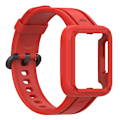 Pikkukuva 1 / 5: Sopii Redmi 1/Mi Watch Lite/Redmi 2/Mi Watch2 Lite Monokrominen Silikoni Integroitu Kellon Ranneke Punainen