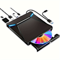 Pikkukuva 1 / 4: 5-in-1 ulkoinen DVD-asema, monitoiminen USB3.0 CD/DVD-soitin