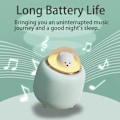 Miniatyrbild 4 av 5: Bluetooth-högtalare med ljus, justerbart dubbelt nattljus, lämplig för söt rumsinredning blå