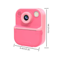 Miniatyrbillede 3 af 3: Digitalt Kamera Børns Instant Print Digitalkamera Med Blitzlys Musikspil Blå