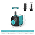 Pikkukuva 2 / 5: Upotettava vesipumppu suihkulähteeseen (800 l/h, 15 W) 2 suuttimella, 1,6 m nostokorkeus
