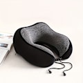 Miniatyrbild 1 av 5: Ergonomisk U-formad Resekudde i Memory Foam Cool Black