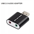Miniatyrbilde 2 av 5: Ekstern USB 2.0 7.1 CH Virtuelt Lydkort Adapter Konverter