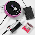 Miniatyrbild 1 av 5: Elektrisk nagelfil 45000 rpm, professionell manikyr maskin set nagelpolerare utrustning färgstark