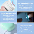 Miniatyrbillede 2 af 3: USB Genopladelig Elektrisk Negletrimmer med LED-lys og 2 Hastigheder til Børn, Seniorer og Voksne (grøn)