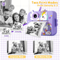 Miniatyrbillede 4 af 5: Digitalt Kamera Børn Instant Print Kamera Dobbelt 1080P Hd Kamera Grøn