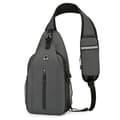 Enkel Multifunktionell Messenger Bag för Män Mörkgrå