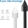 Stylus-spidser til Samsung Galaxy Tab S9/Tab S9fe/Tab S9Plus/Tab S9Ultra (5 stk. - sort, grå)