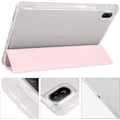 Miniatyrbild 3 av 5: Fullständigt Skydd Transparent Baksida Ställfodral för Xiaomi Redmi Pad Pro 12.1 Tum med Auto Wake/Sleep Funktion Rosa