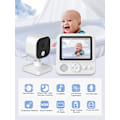 Miniatyrbillede 2 af 5: AMB900 Babyalarm 720P HD 2,8-tommers Skærm Tovejs Stemme Intercom Nattesyn Infrarød