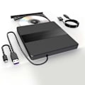 Miniatyrbild 1 av 5: Extern CD/DVD RW-enhet USB 3.0 USB C, för Laptop PC Windows 11 10 Linux OS Mac