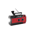Miniatyrbild 1 av 5: Solradio, 4000mAh AM/FM-radio, Handvev Nödlampa (Röd)