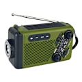 Miniatyrbild 1 av 5: Solradio, Handvev Nödsituationer AM/FM Radio Ficklampa (Grön)