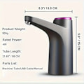 Miniatyrbillede 4 af 5: Vandflaske dispenser, egnet til 2-5 gallons (ca. 2-5 liter) drikkevandspumpe (Hvid)