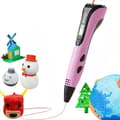 3D Pen med 10 farver x 5 meter PLA-filament (pink)