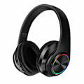 Miniatyrbillede 1 af 4: Ægte trådløse Bluetooth-hovedtelefoner, foldbart Bluetooth-headset, stereomikrofon, genopladelige hovedtelefoner, sort