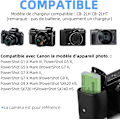 Miniatyrbild 2 av 4: CB-2LH NB-13L Batteriladdare för Canon PowerShot G1 X Mark II G5X Mark II G7 X Mark II G9 X Mark II SX730 SX740