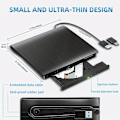 Miniatyrbilde 5 av 5: Ekstern CD/DVD-stasjon for bærbar PC, USB 3.0, bærbar RW optisk stasjon/DVD-spiller