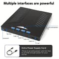 Miniatyrbilde 3 av 5: 7-i-1 Multifunksjonell Ekstern CD DVD-stasjon, USB 3.0 Type-C CD DVD +/-RW-stasjon