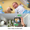 Miniatyrbild 4 av 5: SM935E Baby Monitor 3,5 tums skärm Tvåvägsintercom Temperaturövervakning Infraröd mörkerseende