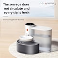 Miniatyrbild 4 av 5: Smart Katt Vattenfontän, USB Uppladdningsbar Automatisk Husdjursdricksfontän
