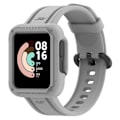 Miniatyrbillede 4 af 5: Passer til Redmi 1/Mi Watch Lite/Redmi 2/Mi Watch2 Lite Monokrom Silikone Integreret Urrem Grå