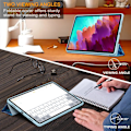 Miniatyrbild 5 av 5: TPU Smart Skyddsfodral för Lenovo Tab P12 12,7 tum 2023 med Auto Wake/Sleep-funktion Vågor