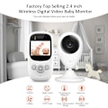 Miniatyrbillede 2 af 5: Babyalarm SP880 2,4 tommer LCD-skærm Tovejs stemmeintercom