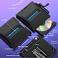 Miniatyrbild 5 av 5: Extern CD DVD-enhet för Laptop, 5-i-1 USB C Portabel USB 3.0 CD/DVD +/-RW-enhet/DVD-spelare