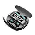 Miniatyrbild 1 av 5: True Wireless Bluetooth Hörlurar M56 Bluetooth headset par stil två par touch digital display trådlös Svart
