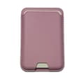 Magnetisk plånbok, MagSafe stark magnet Läderkorthållare (pink)