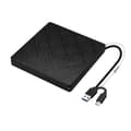 Extern CD/DVD-enhet, Typ-C USB 3.0 Portabel CD-ROM/DVD-RW, Höghastighetsdataöverföring (Svart)