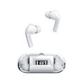 Pikkukuva 3 / 5: Aidot langattomat Bluetooth-kuulokkeet F80 digitaalinäytöllä, Bluetooth, läpinäkyvä kotelo, vihreä